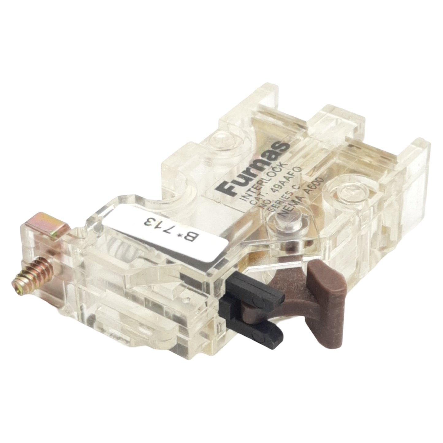 New Furnas 49AAFO Auxiliary Interlock Kit, 1N.O., NEMA A600, Used For Innova Plus
