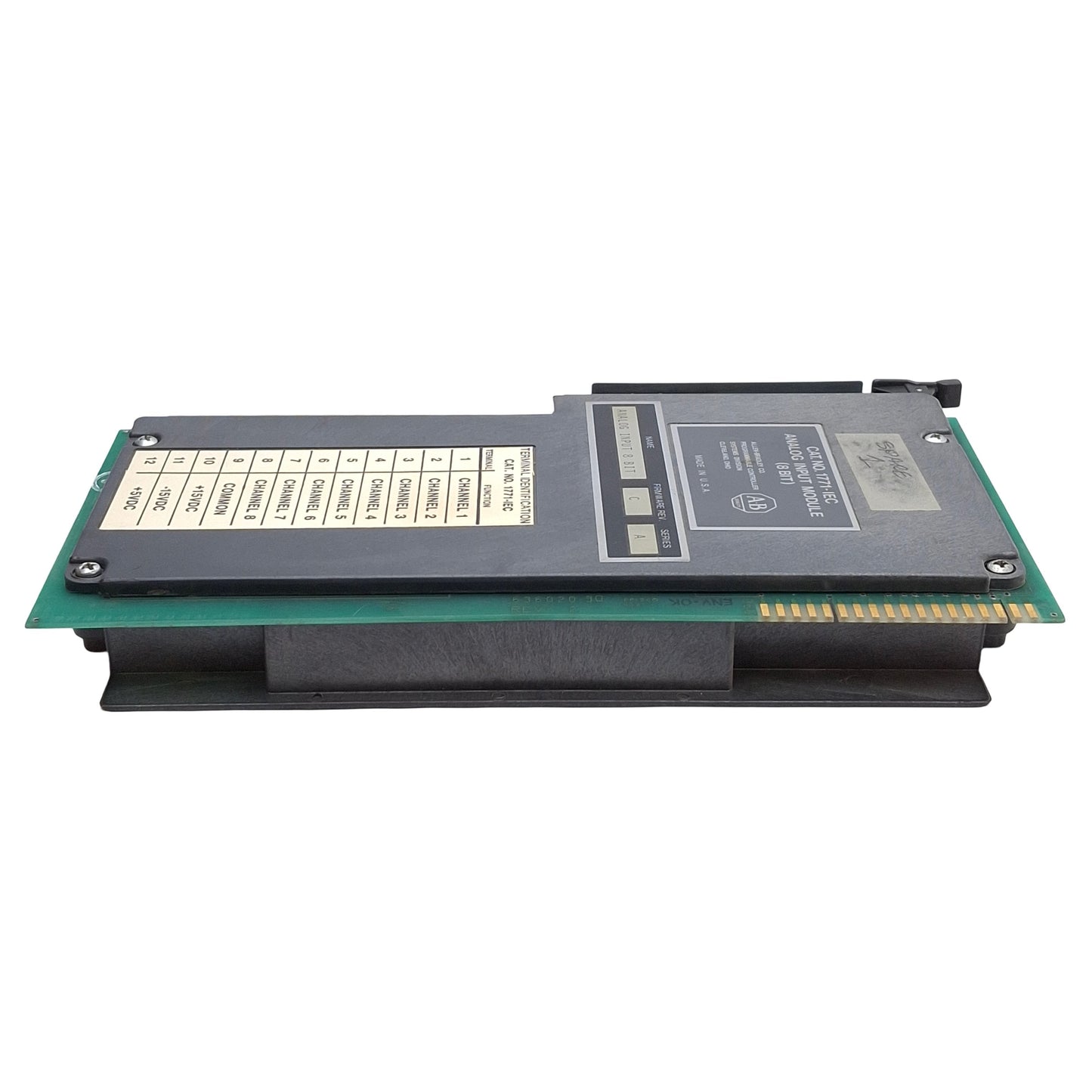 Used Allen Bradley 1771-IEC Series A Analog Input Module, 8-Bit, Firmware Rev C