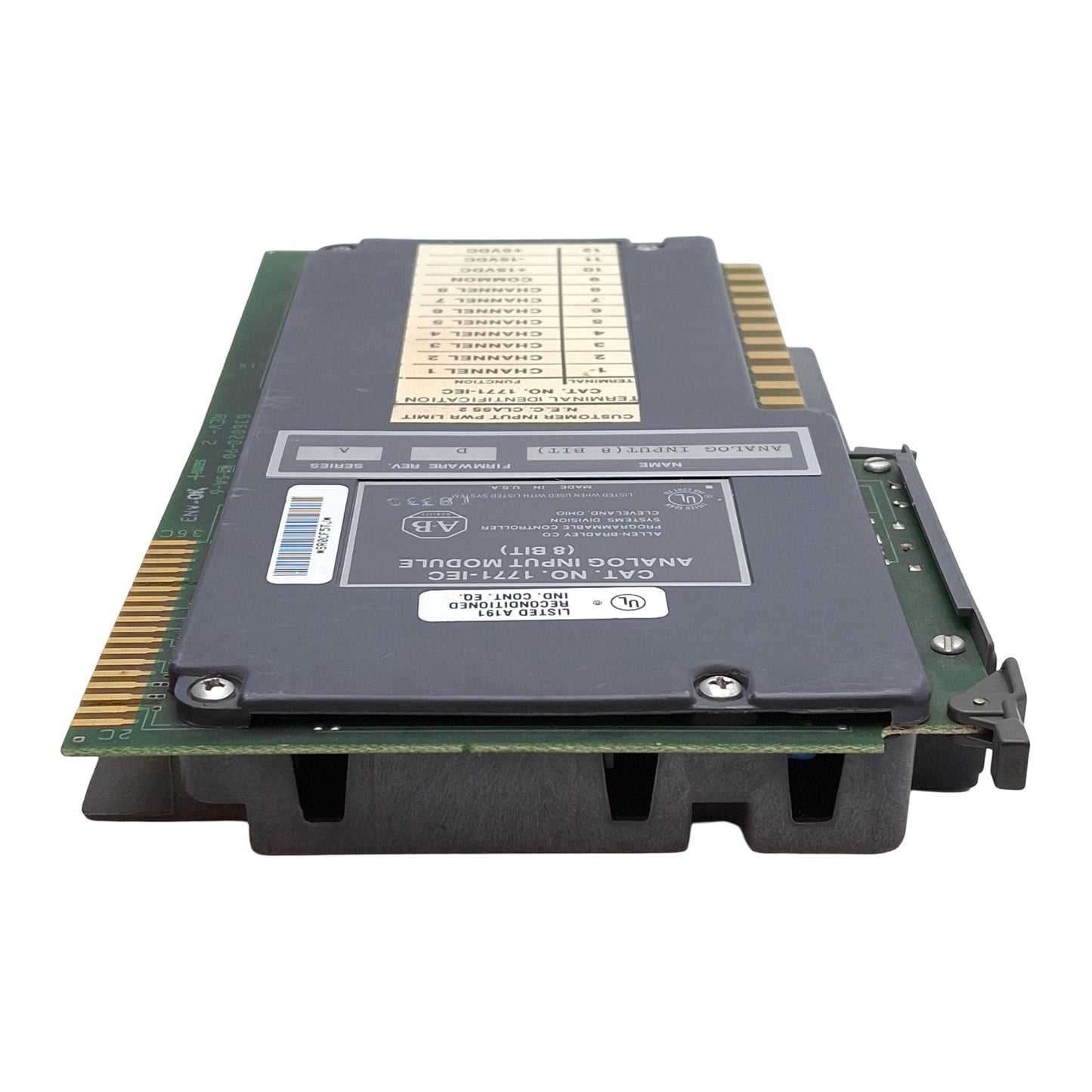 Used Allen Bradley 1771-IEC Series A Analog Input Module, 8-Bit, Firmware Rev D