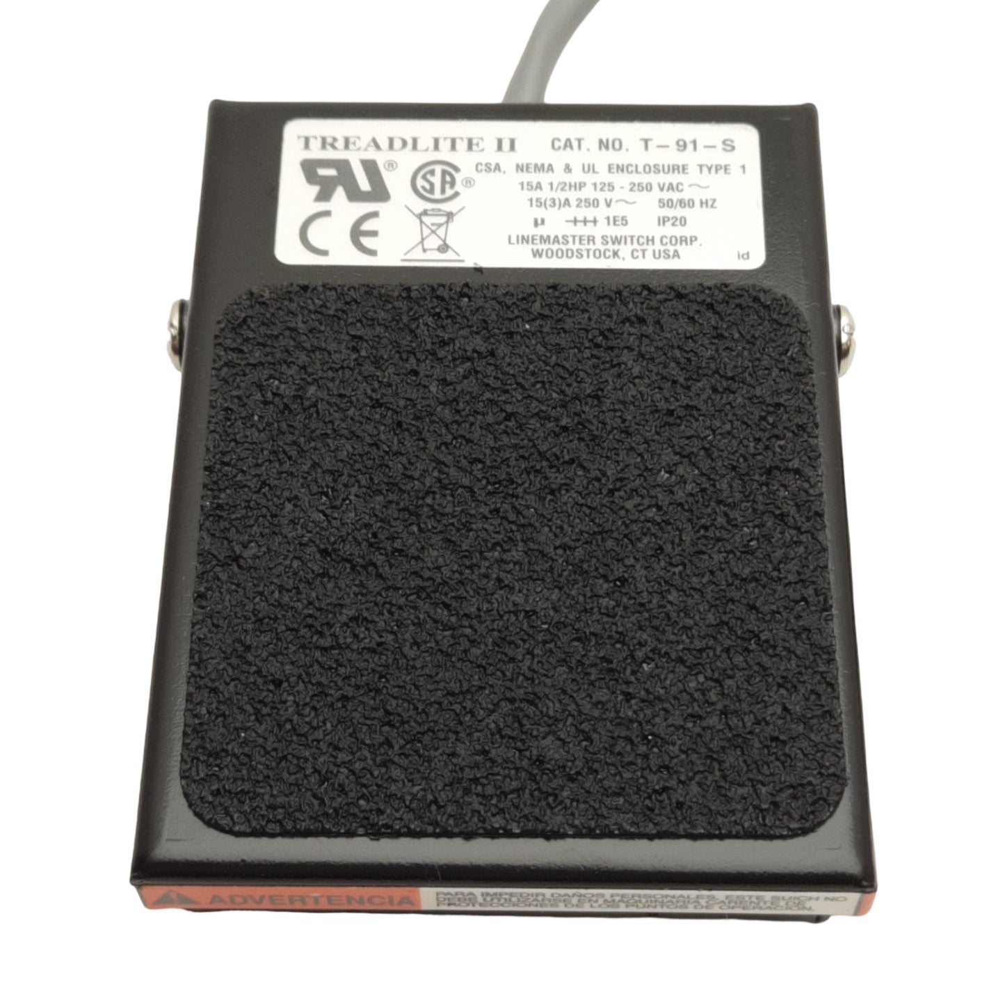 New Loctite CL25 88653 Treadlite II Foot Switch / Pedal, DB9M, Momentary, 250VAC 15A