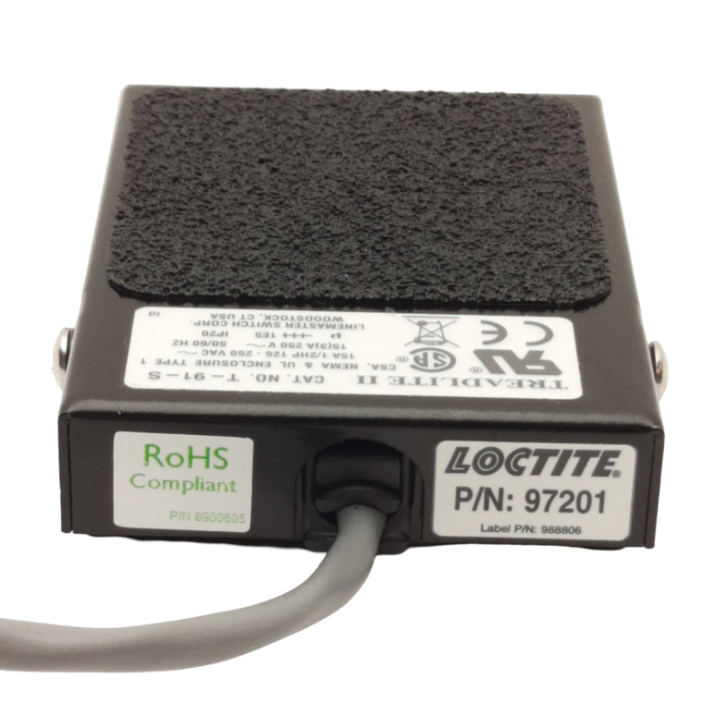New Loctite CL25 88653 Treadlite II Foot Switch / Pedal, DB9M, Momentary, 250VAC 15A