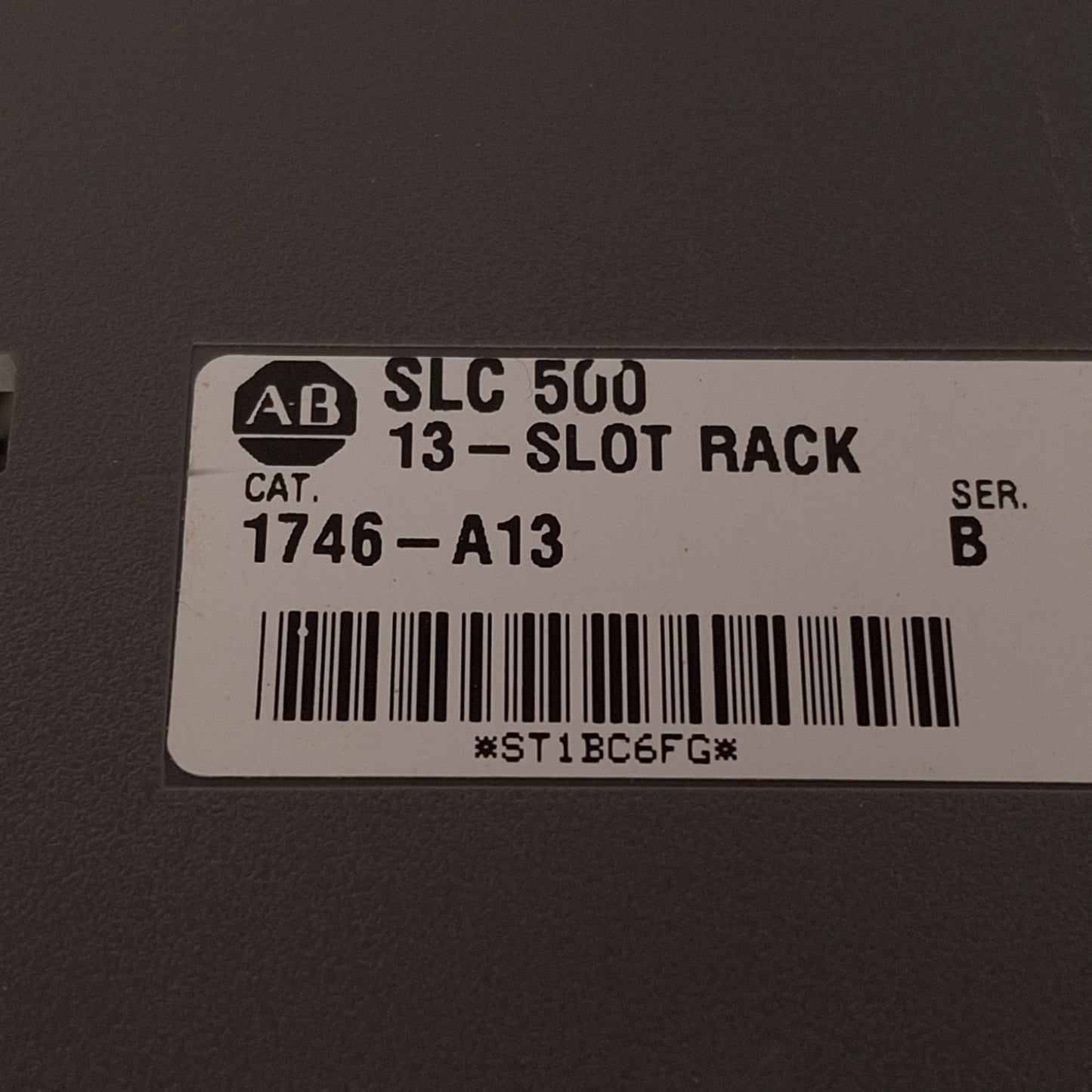 Used Allen Bradley 1746-P4 & 1746-A13 SLC 500 Power Supply & Rack, 13-Slot, 120VAC