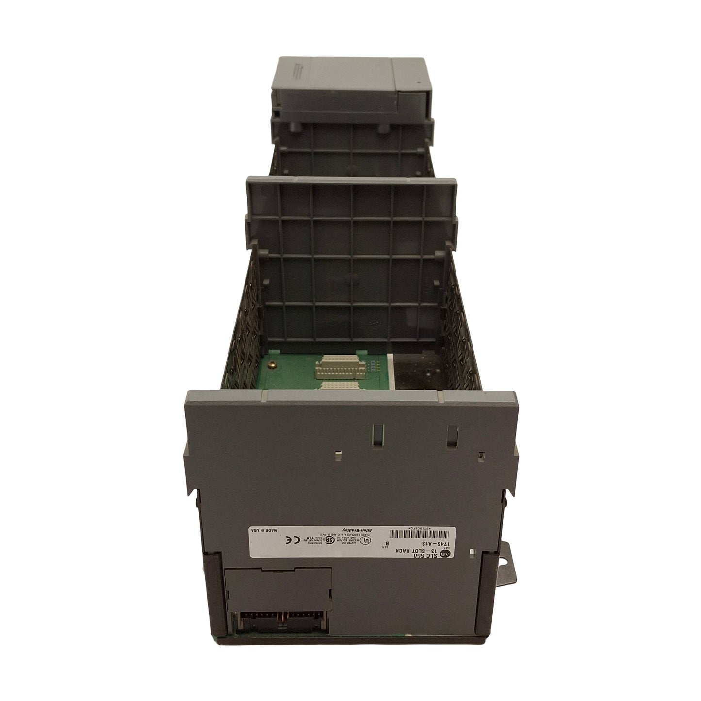 Used Allen Bradley 1746-P4 & 1746-A13 SLC 500 Power Supply & Rack, 13-Slot, 120VAC