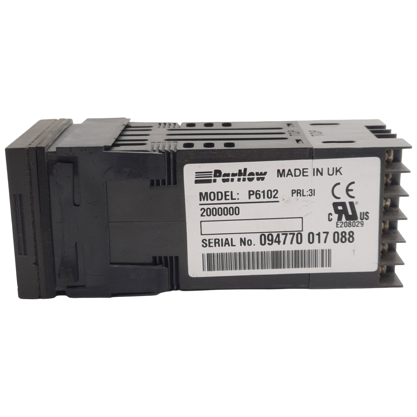 Used Partlow P6102 Temperature Controller, SPDT, 2A 120-240VAC Out, 100-240VAC In