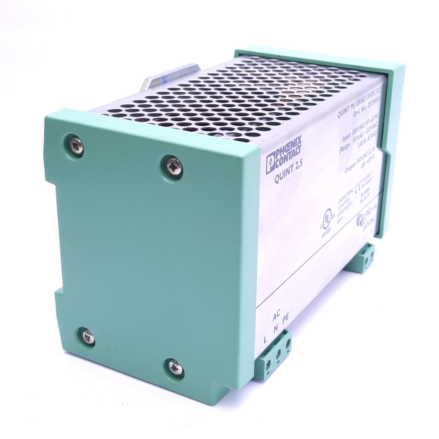 Used Phoenix Contact QUINT PS-120AC/24DC/2,5 Power Supply, 120VAC In, 24VDC 2.5A Out