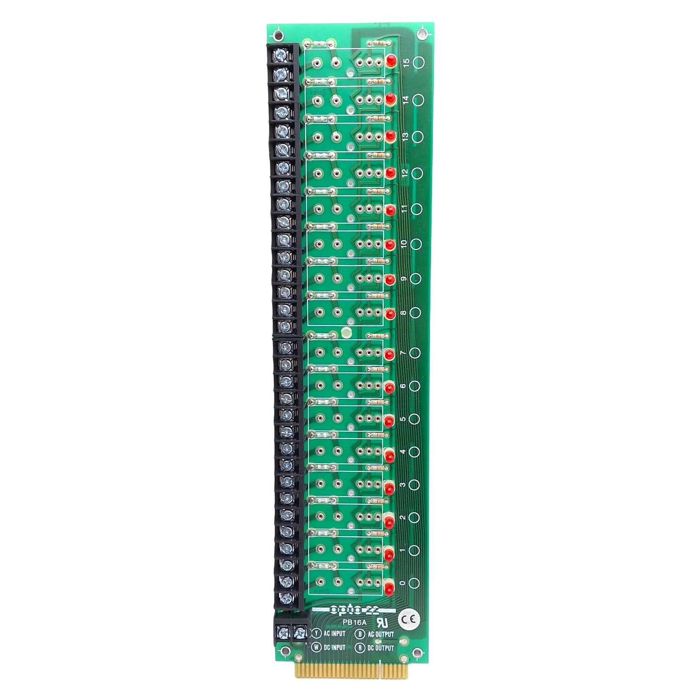 New Opto 22 PB16A Standard G1 Digital I/O Module Rack, 16-Channel, Screw Terminals