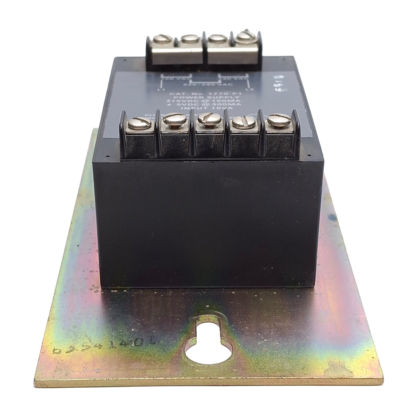 Used Allen Bradley 1770-P1 Power Supply, 120/220/240VAC Input, ±15VDC or +5VDC Output