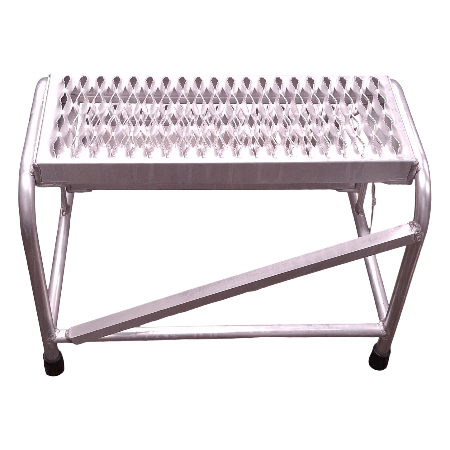 New ULINE H-7905 Aluminum Step Stand, 2-Steps, 27in W x 22in D x 20in H, 500lbs