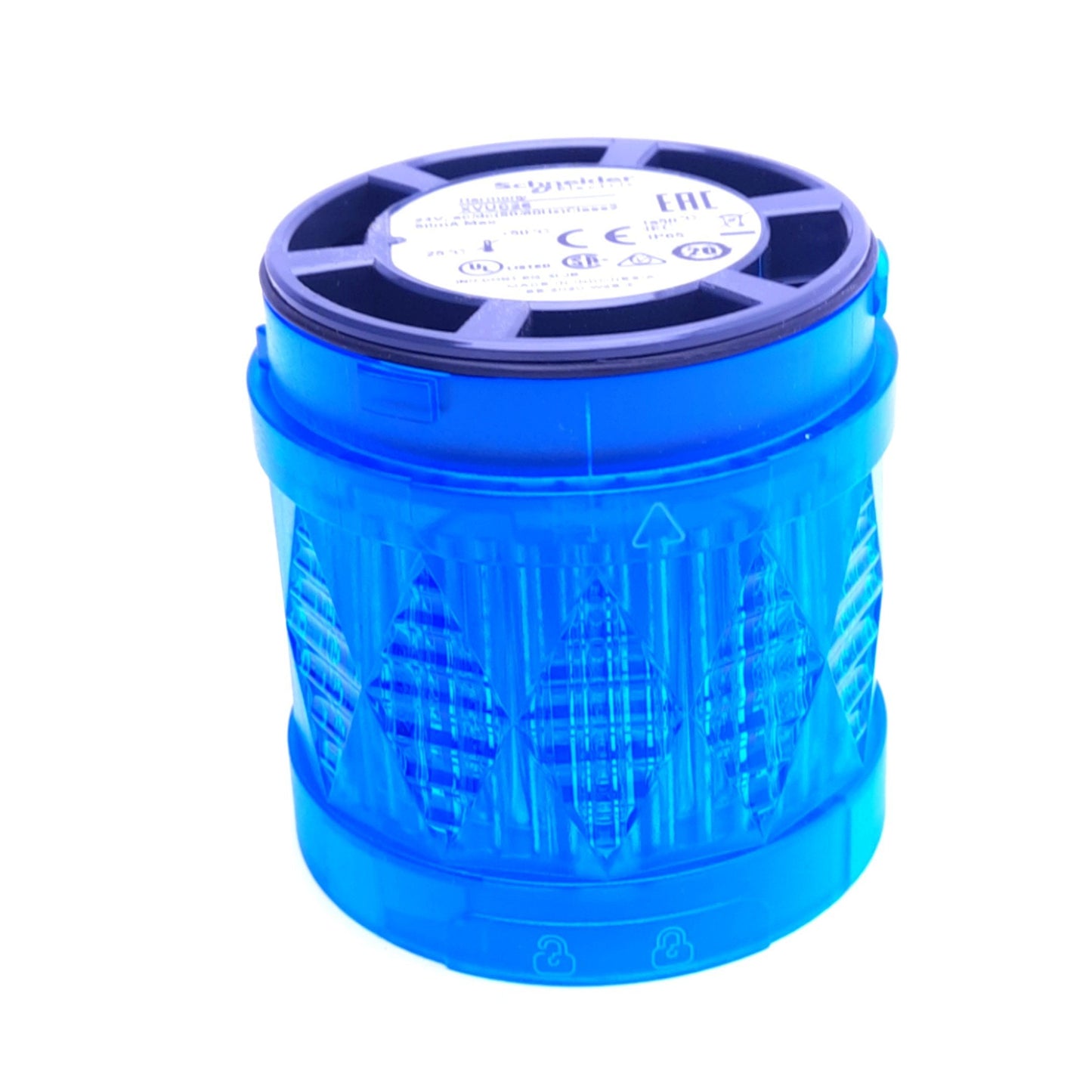 New – Open box Schneider XVUC26 Harmony Blue LED Unit, ø60mm x 50mm, 24V AC/DC, 50mA Max