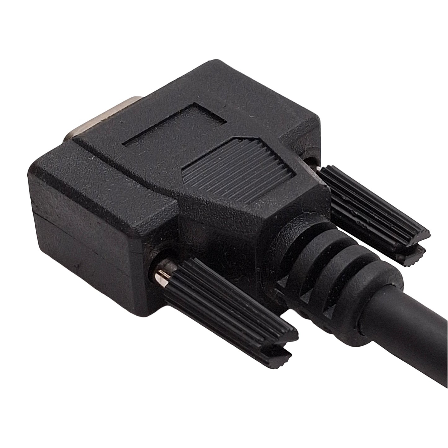Used Horner HE693SNP306AX RS-232 to RS-485 SNP Adapter Cable, DB9F to DB15M, 6ft