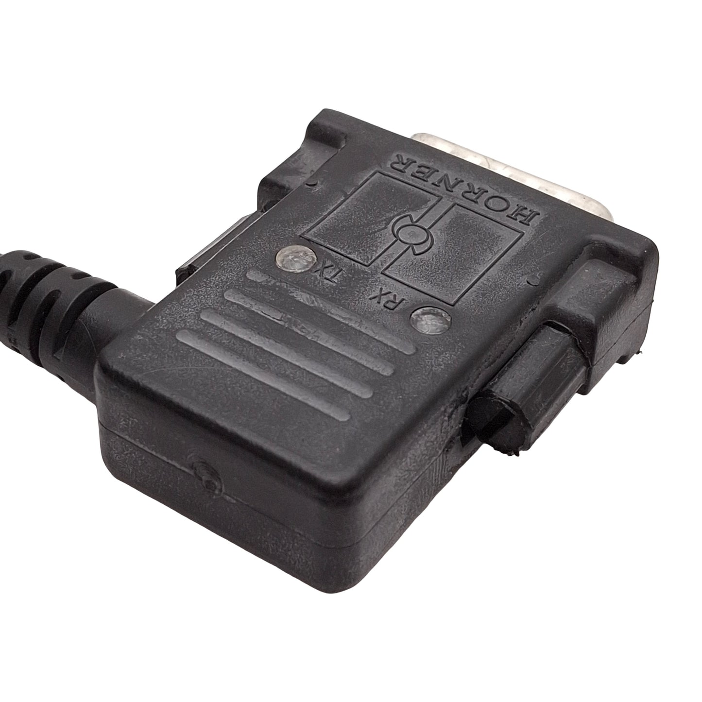 Used Horner HE693SNP306AX RS-232 to RS-485 SNP Adapter Cable, DB9F to DB15M, 6ft