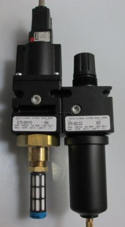 Used Watts SC75-02M M2 Solenoid Valve , B75-02DJCG Pneumatic Regulator **COMBO**