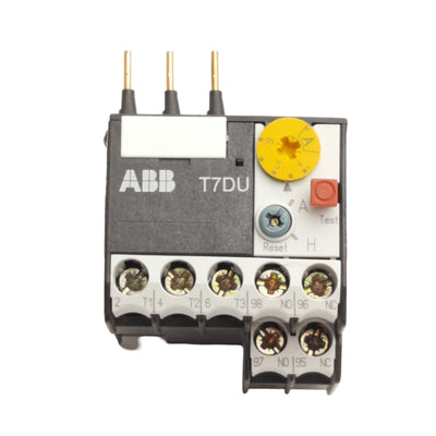 Used ABB T7DU Thermal Overload Relay 4.0 to 6.0A Trip, 1NO + 1NC, 600VAC