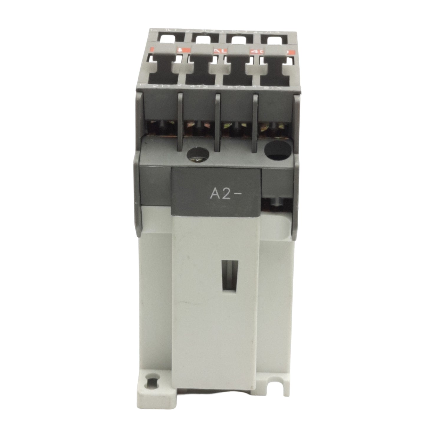 Used ABB AL16-40-00 Line Contactor 4-Pole, 30A 600VAC, DIN Rail, 24VDC Coil