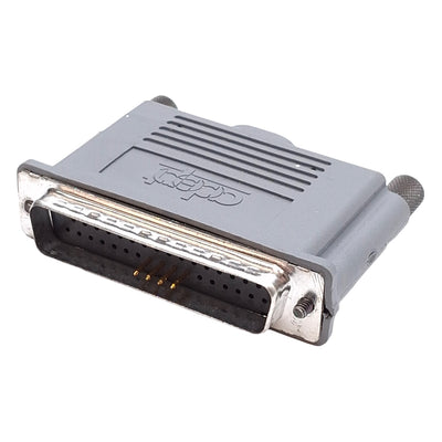 Used Adept Technology I/O E-STOP/D-MAN 4-Pin Jumper Dongle, DB50 Male Profile, Gray