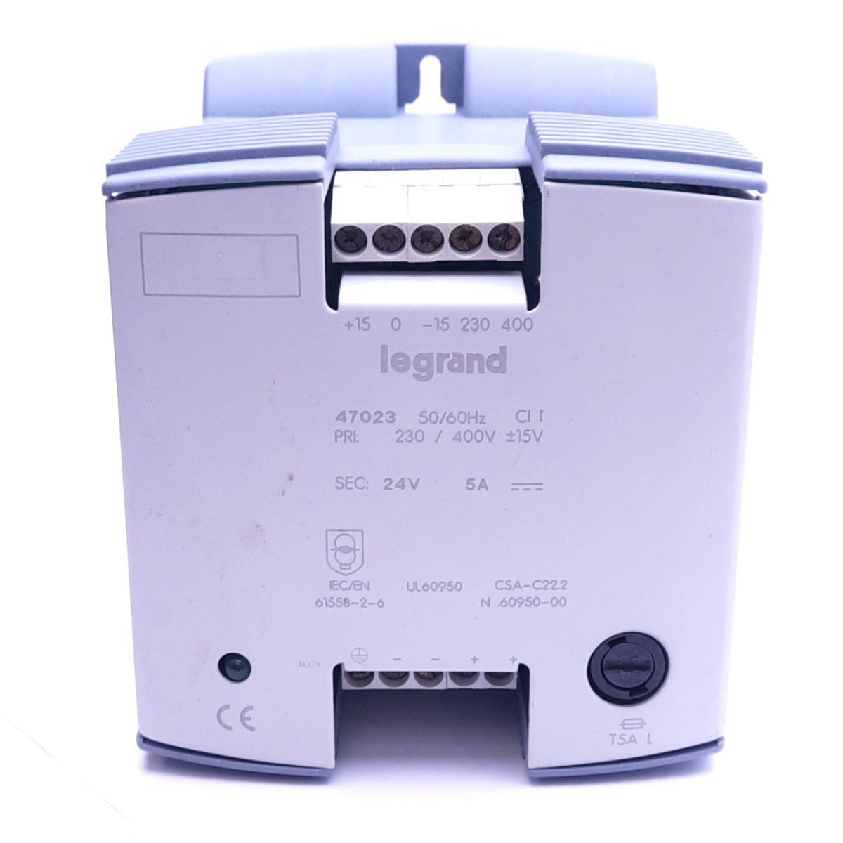 Used Legrand 47023 Filtered Power Supply, 230/400VAC In, 24VDC 5A Out, 120W Max
