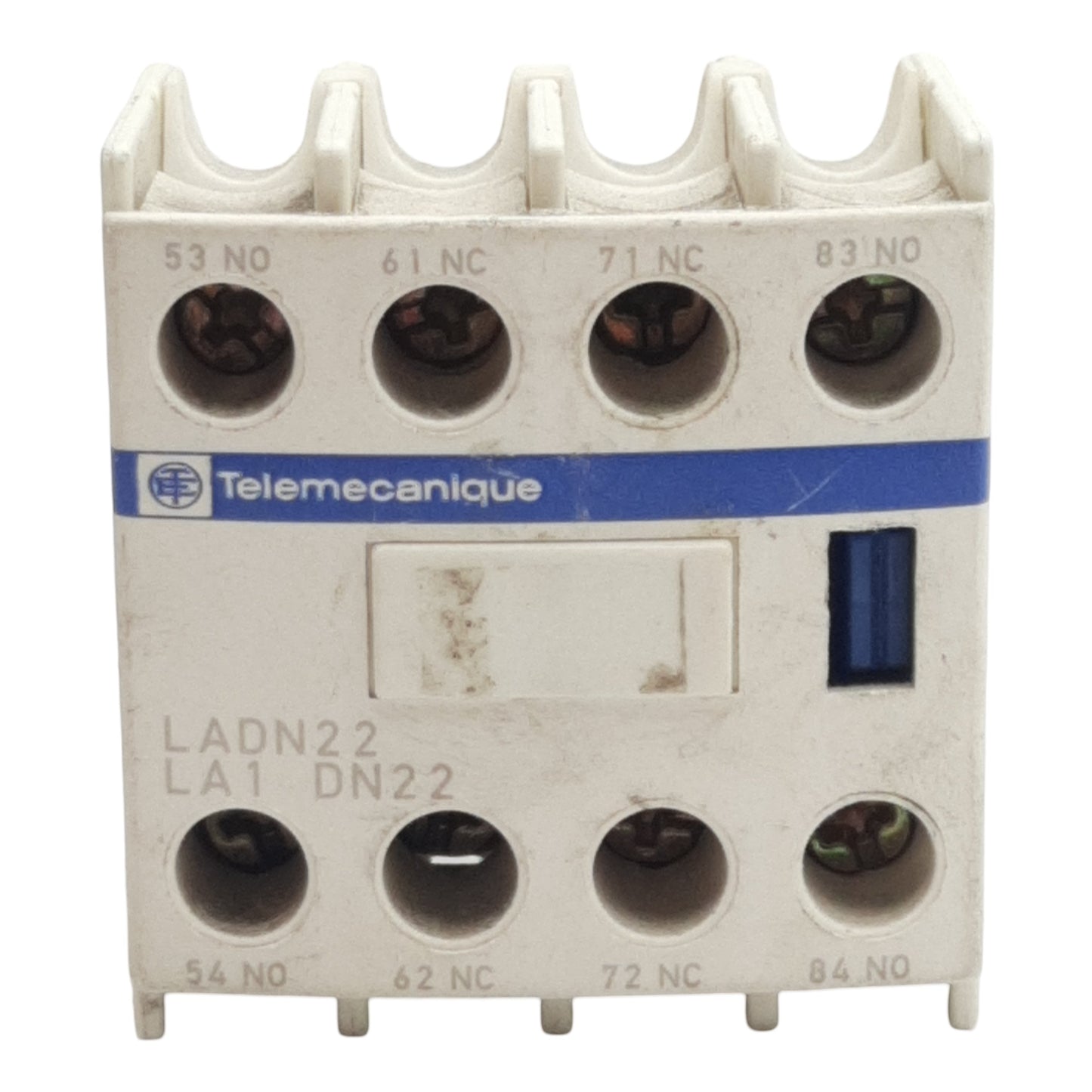 Used Telemecanique LADN22 Auxiliary Contact Block, 2N.O. + 2N.C., 10A 690VAC