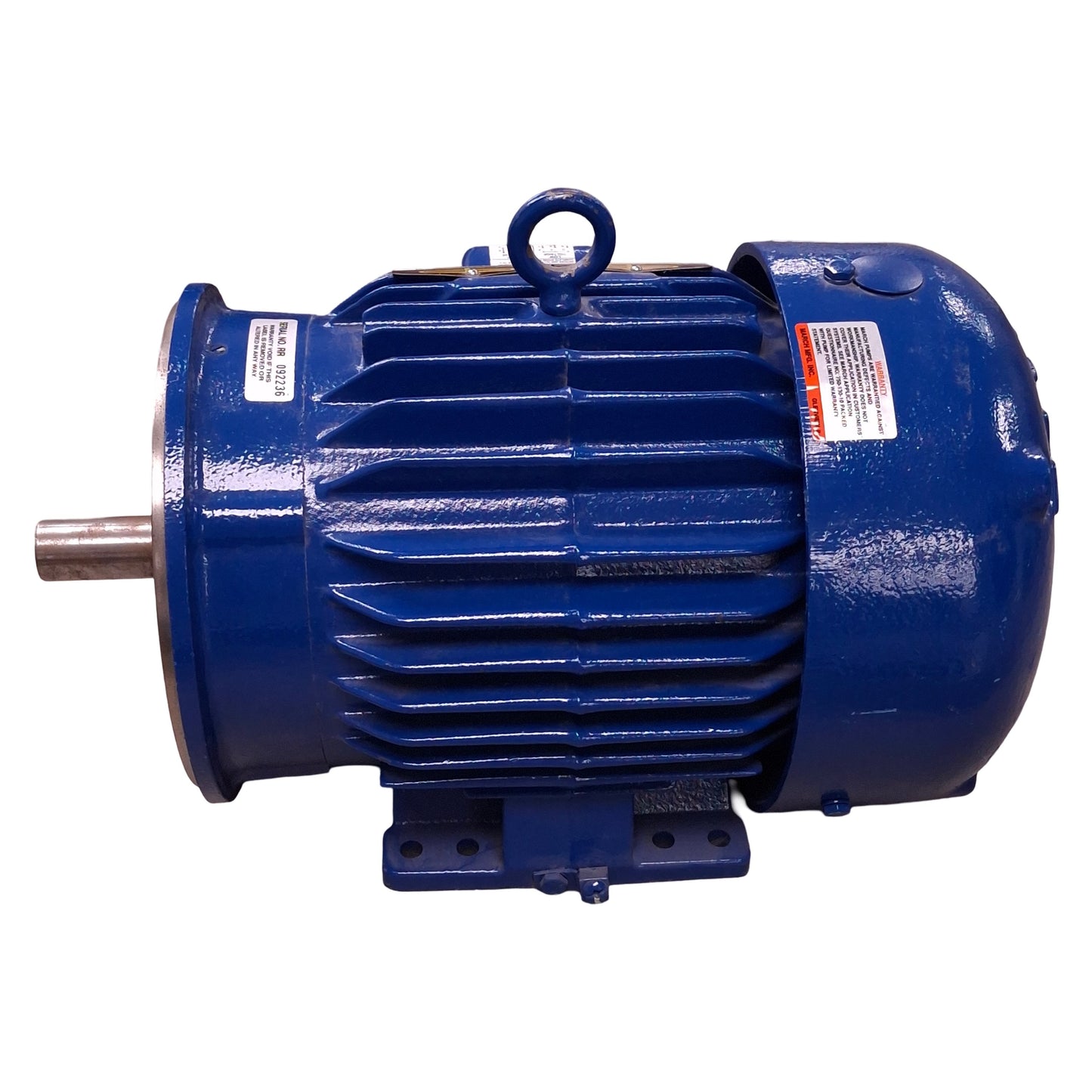 Used Baldor 06H019W396H2 Marine Duty Motor, 3Ø 208-230/460VAC, 5HP, 3450RPM, 184TC