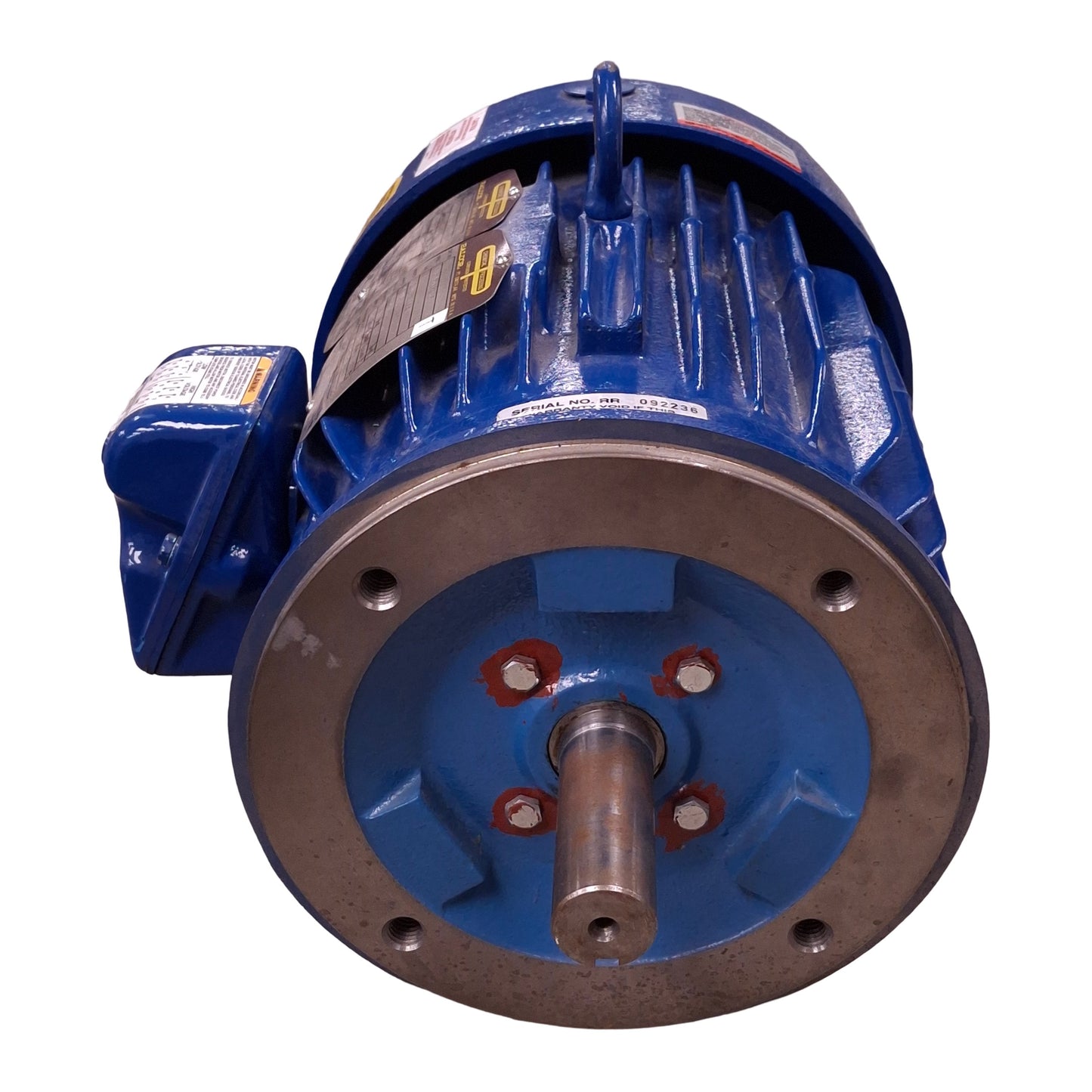 Used Baldor 06H019W396H2 Marine Duty Motor, 3Ø 208-230/460VAC, 5HP, 3450RPM, 184TC