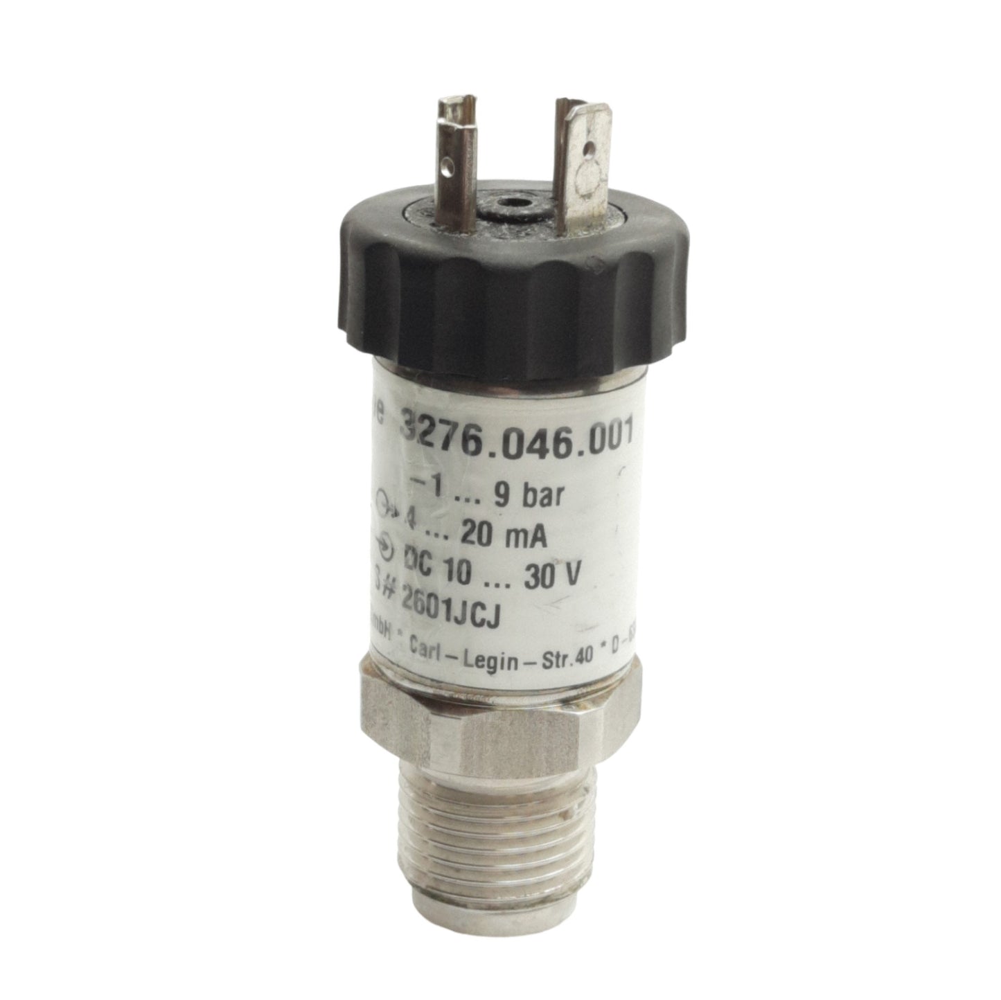 Used Tecsis 3276.046.001 Pressure Transducer, -1 to 9bar, 10-30VDC, 4-20mA Out, G1/2