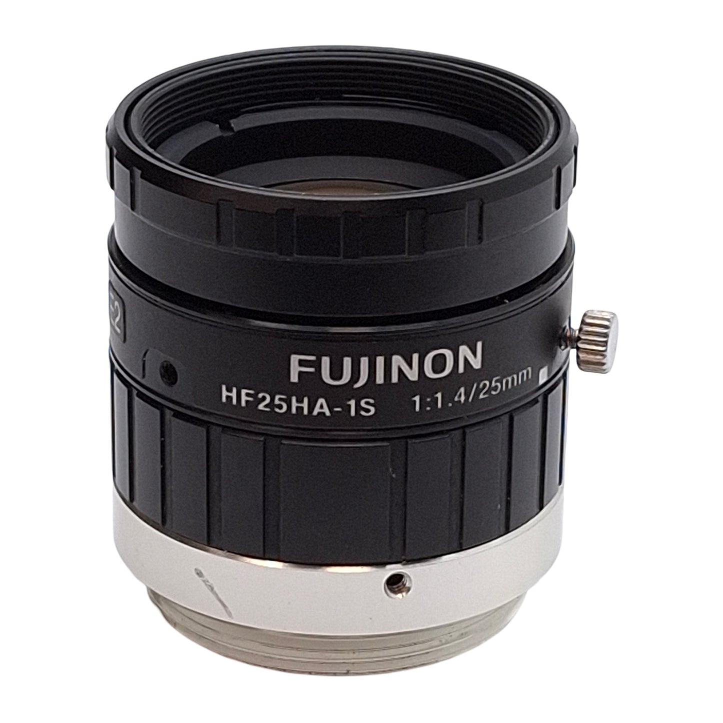 Used Fujinon HF25HA-1S Machine Vision Lens, C-Mount, 1.5MP, 25mm Focal, F1.4-F22 Iris