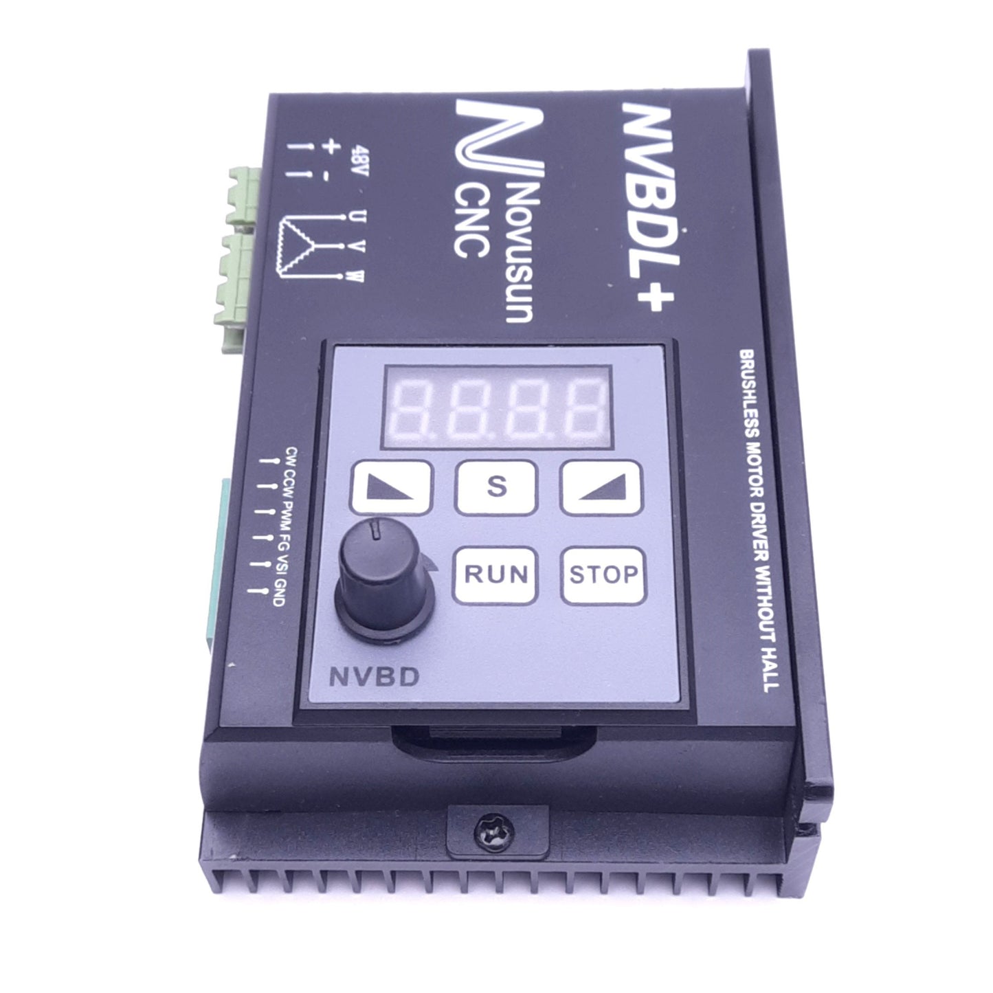 Used Novosun CNC NVBDL+ Brushless Motor Driver, 12000rpm Max, 24-60VDC, 600W Max