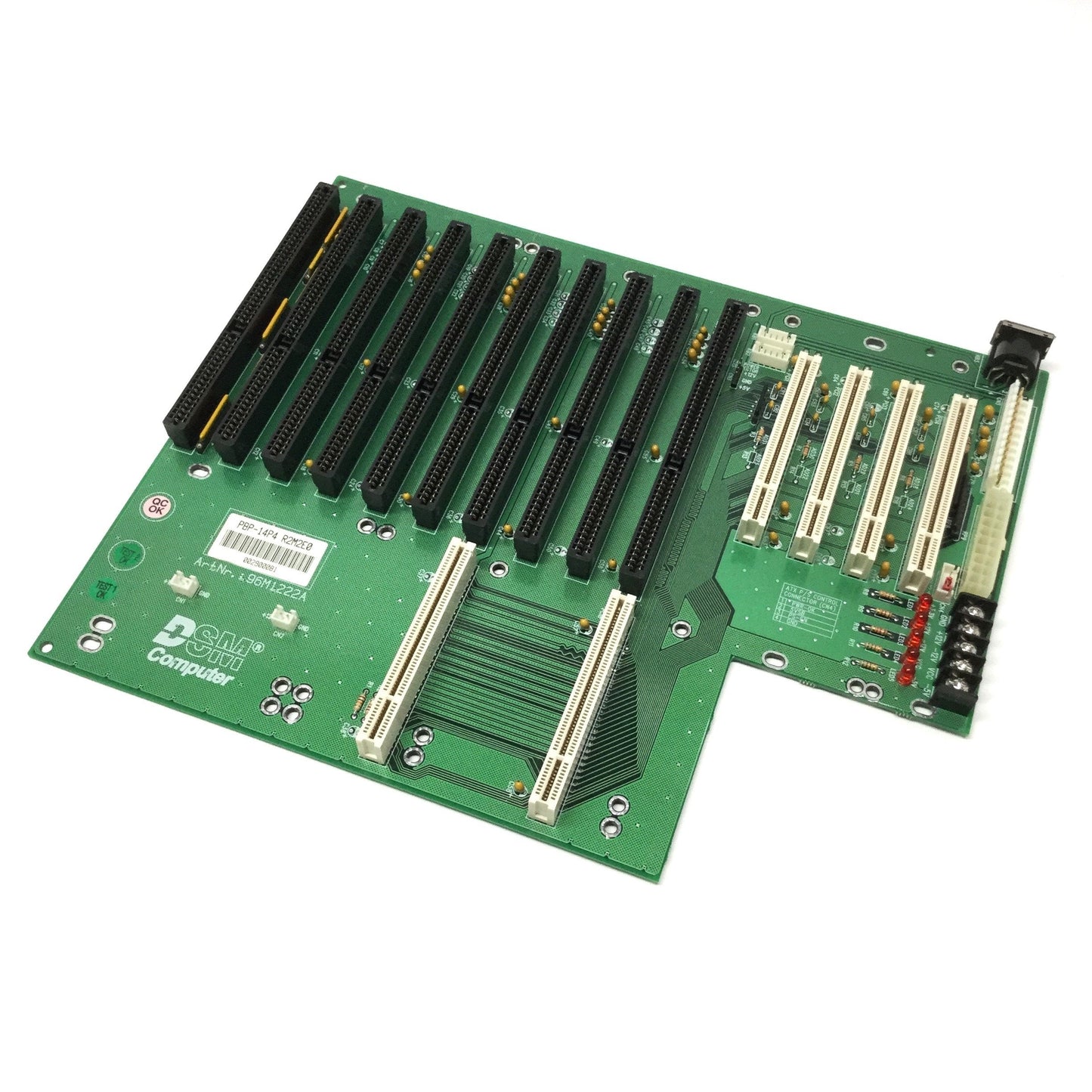 Used Portwell PBP-14P4 Industrial PICMG Backplane AT/ATX 2x PCI-ISA 8x ISA 4x PCI