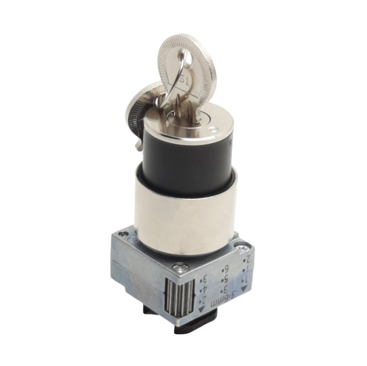 New Siemens 3SB3500-5AD11 Keyed Selector Switch Operator, 2-Position Maint., 22mm