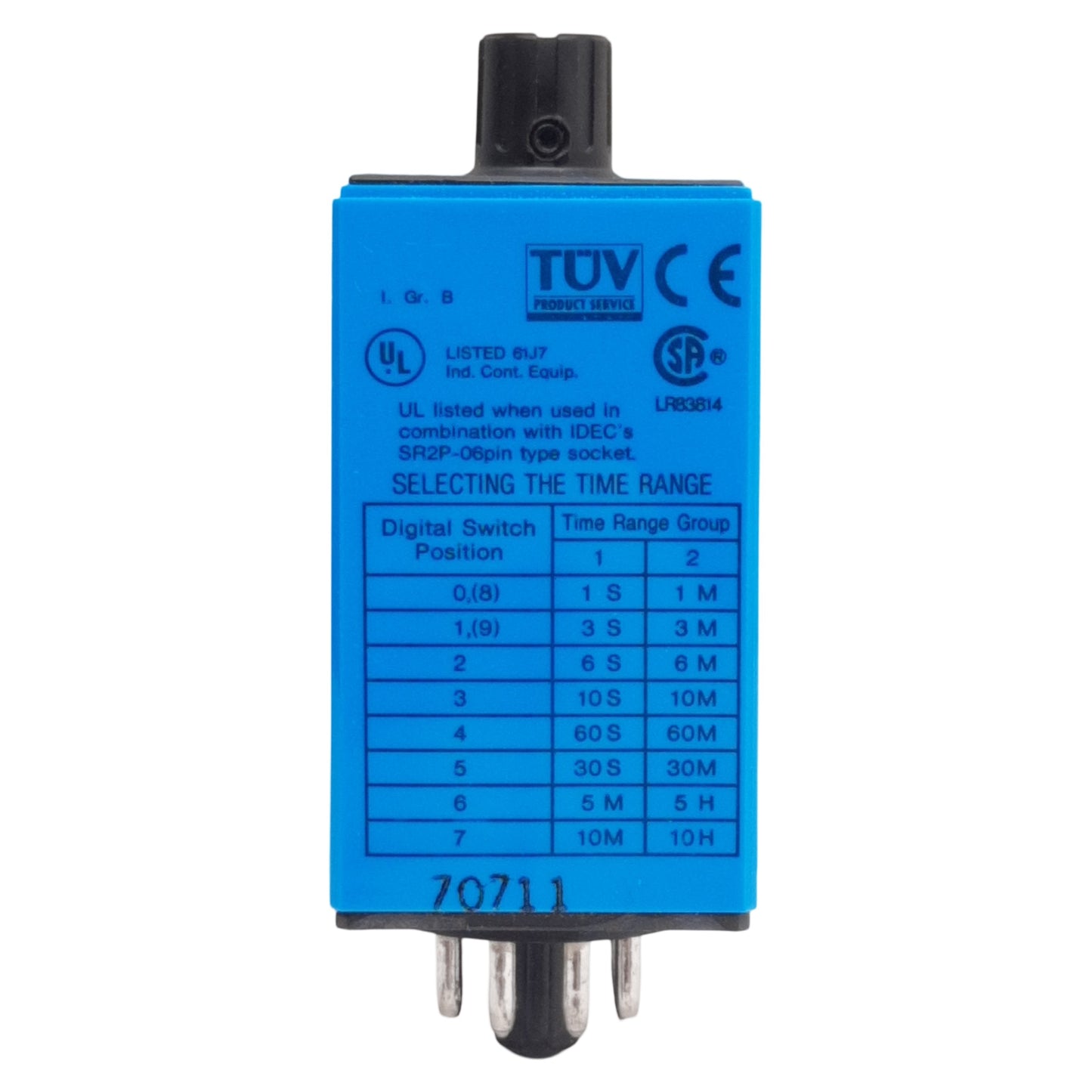 New Idec RTE-P11 Multi-Function Time Delay Relay, 0.1s-10min Range, 24VAC/VDC In