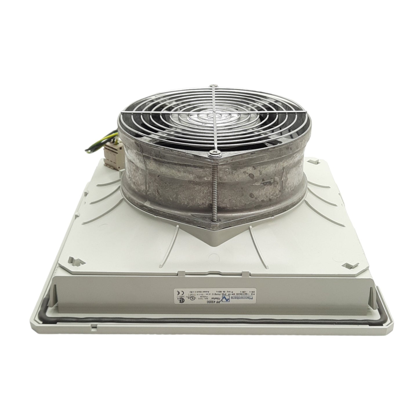 New – Open box Pfannenberg PF 43000 Filter Fan Assembly, 230VAC, 252 x 252 x 113mm, G4 Filter