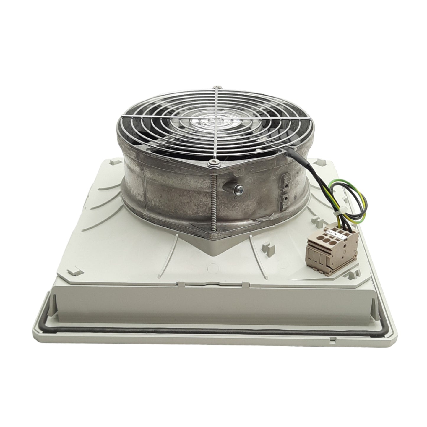 New – Open box Pfannenberg PF 43000 Filter Fan Assembly, 230VAC, 252 x 252 x 113mm, G4 Filter
