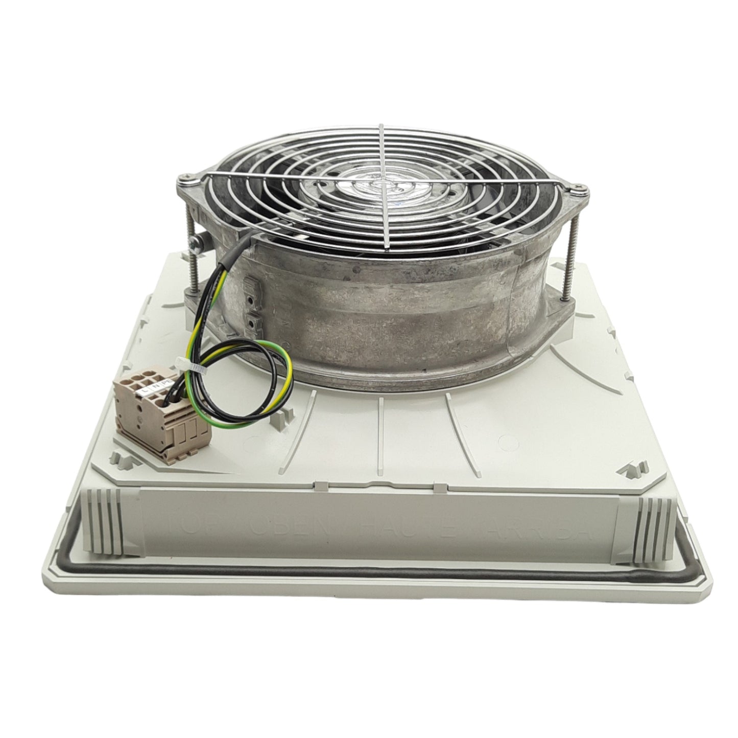 New – Open box Pfannenberg PF 43000 Filter Fan Assembly, 230VAC, 252 x 252 x 113mm, G4 Filter