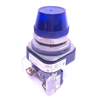 Used Allen Bradley 800T-Q10 Blue Indicator Pilot Light, ø30mm, 120V AC/DC Lamp