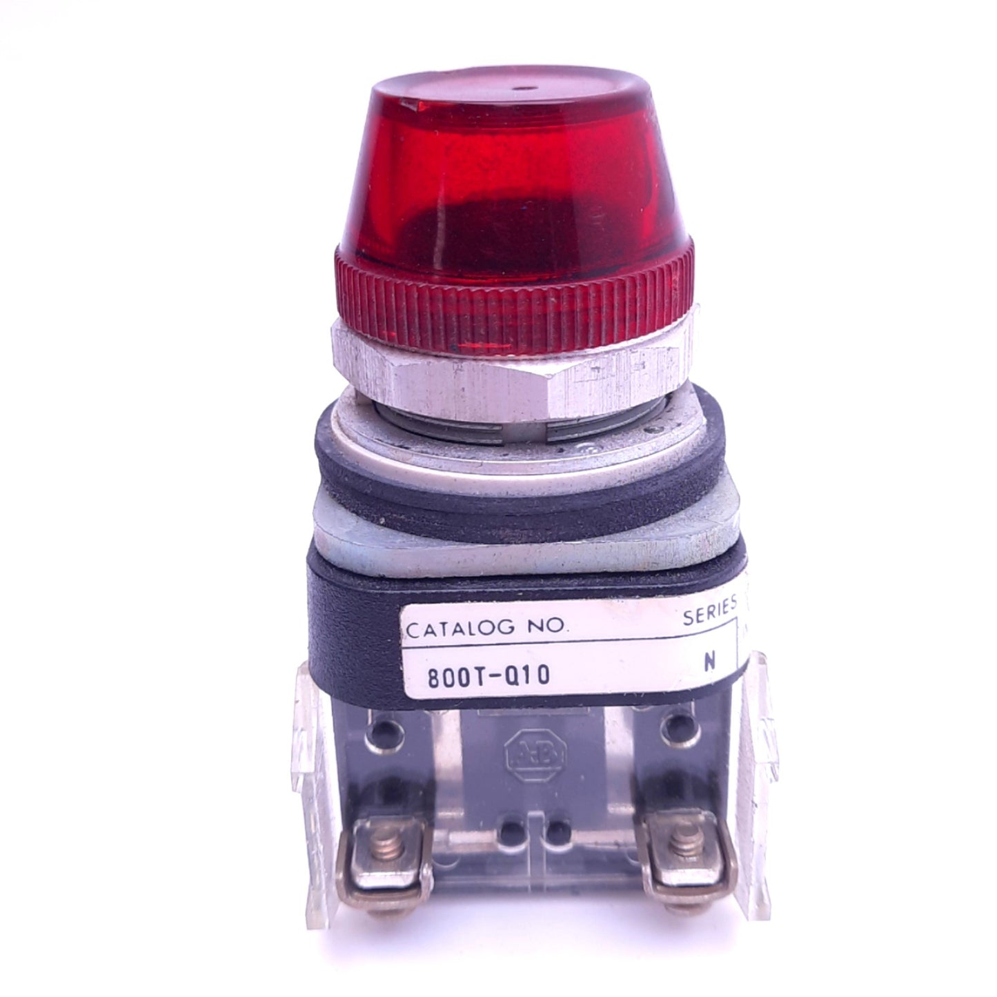 Used Allen Bradley 800T-Q10R Red Indicator Pilot Light, ø30mm, 120V AC/DC Lamp