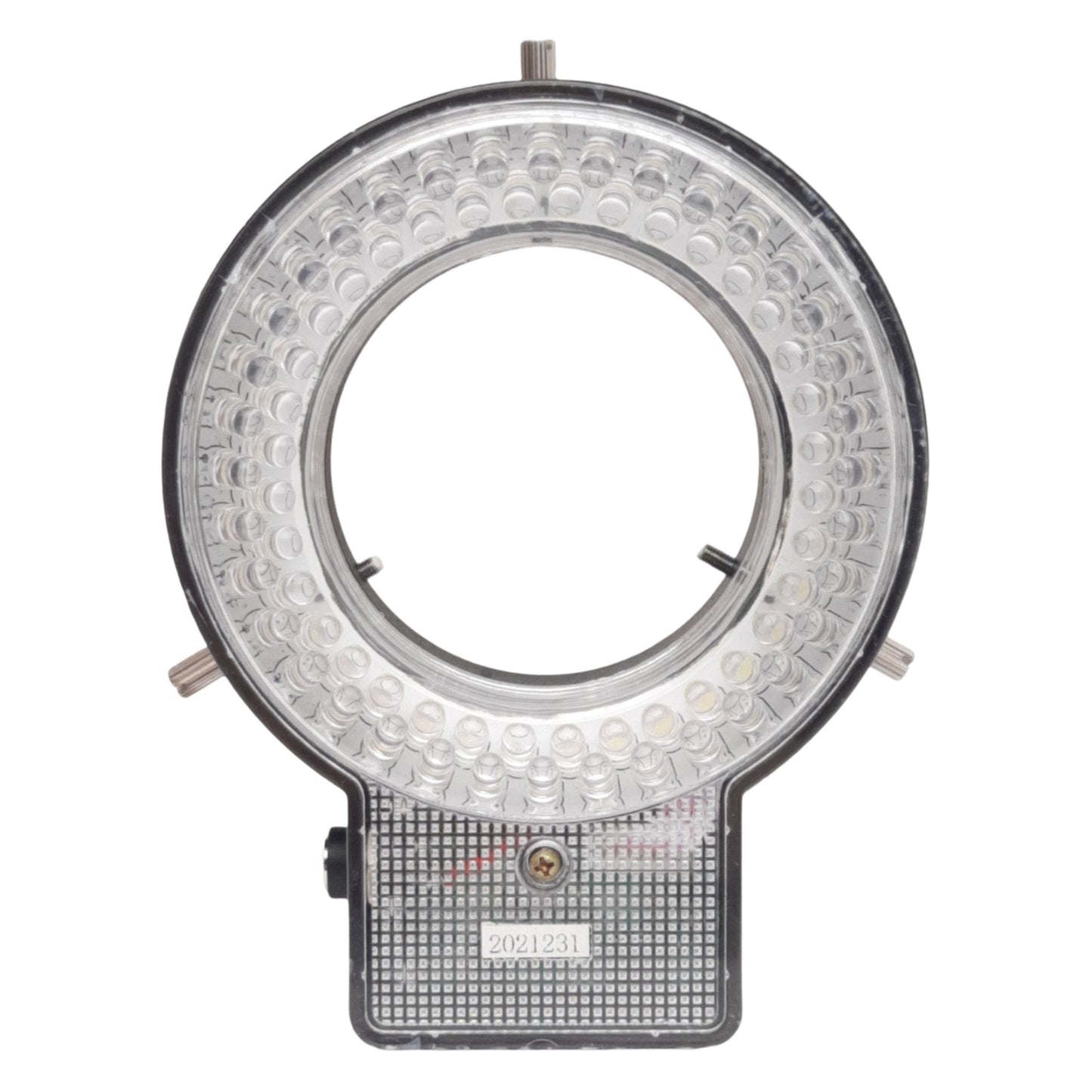 Used Unitron 15854 Microscope Ring Light, 6400K, ø60.5mm, 12VDC 400mA Out, 265VAC In
