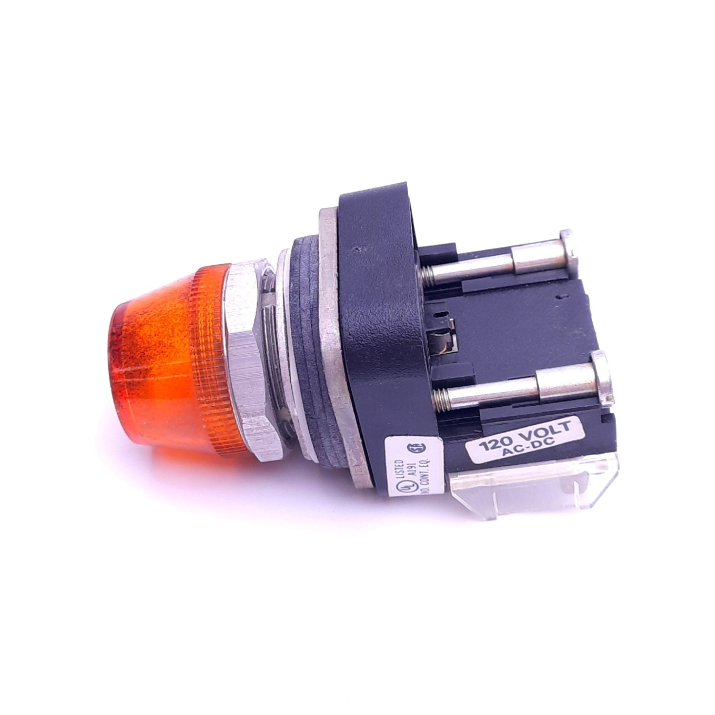 Used Allen Bradley 800T-Q10 Amber Indicator Pilot Light, ø30mm, 120V AC/DC Lamp