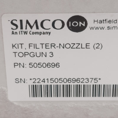 New Simco 5050696 TopGun 3 Filter Nozzle Replacement Kit, 100psig Max, 125°F Max