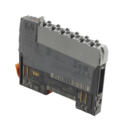 Used B&R X20A02632 I/O PLC Module, 2 Analog Outputs, +/-10V or 0-20mA, 16-bit