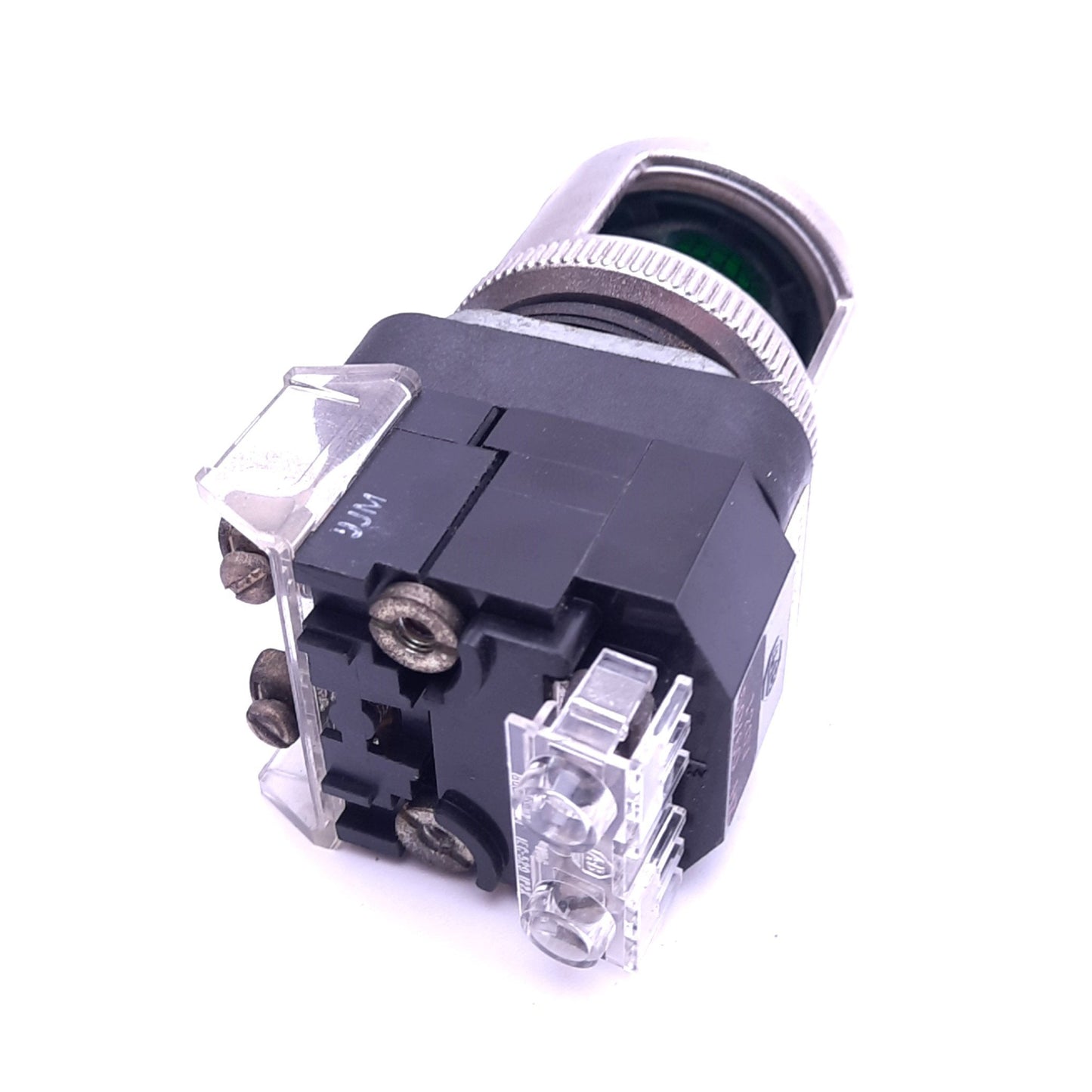 Used Allen Bradley 800T-FXNP16XA7 Pushbutton Switch w/ Guard, ø30mm, 1NC 1NCLB, 120V