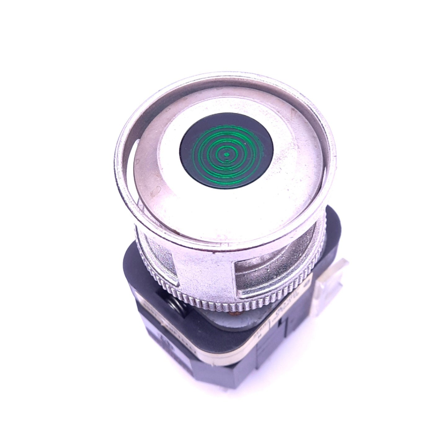 Used Allen Bradley 800T-FXNP16XA7 Pushbutton Switch w/ Guard, ø30mm, 1NC 1NCLB, 120V