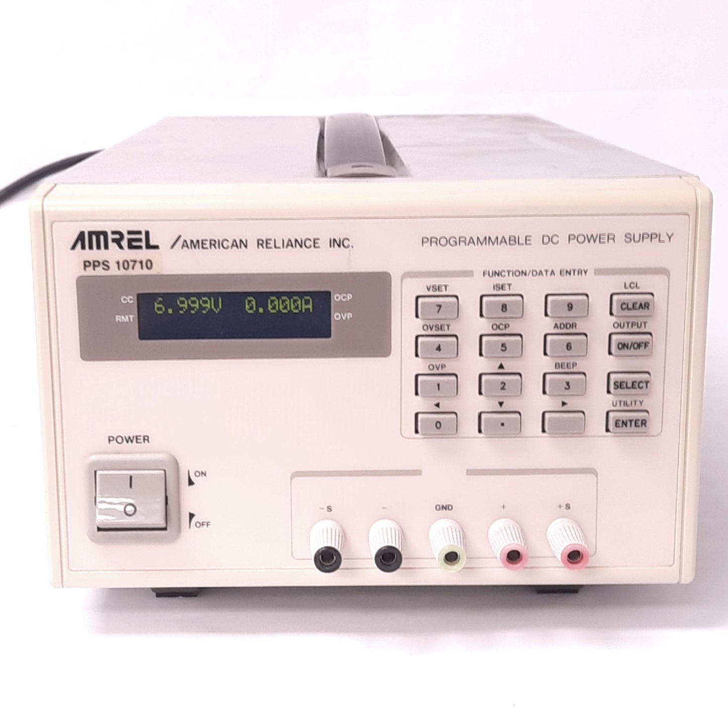 Used AMREL PPS 10710 Programmable DC Power Supply, 115/230VAC In, 0-7VDC 0-10A Out