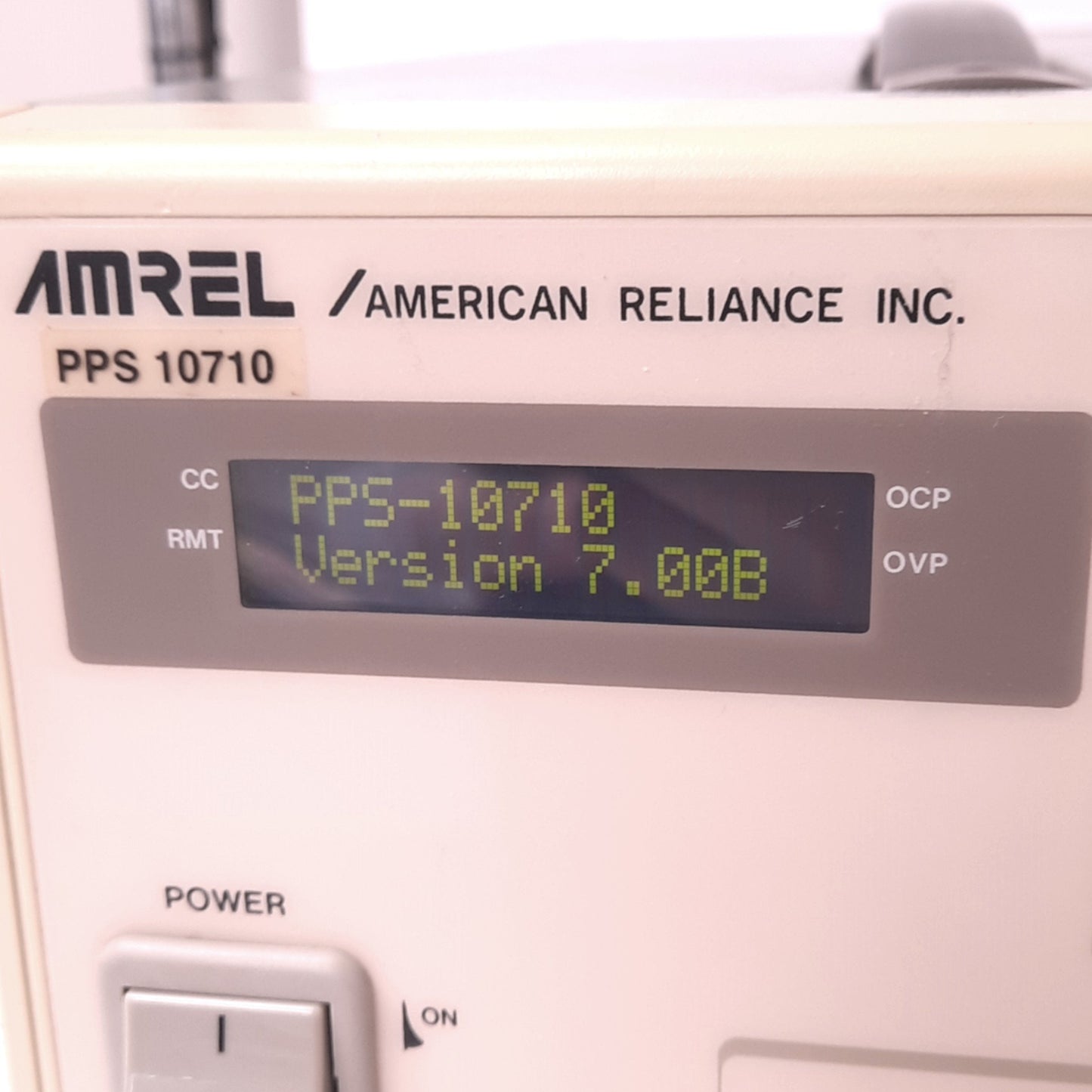 Used AMREL PPS 10710 Programmable DC Power Supply, 115/230VAC In, 0-7VDC 0-10A Out