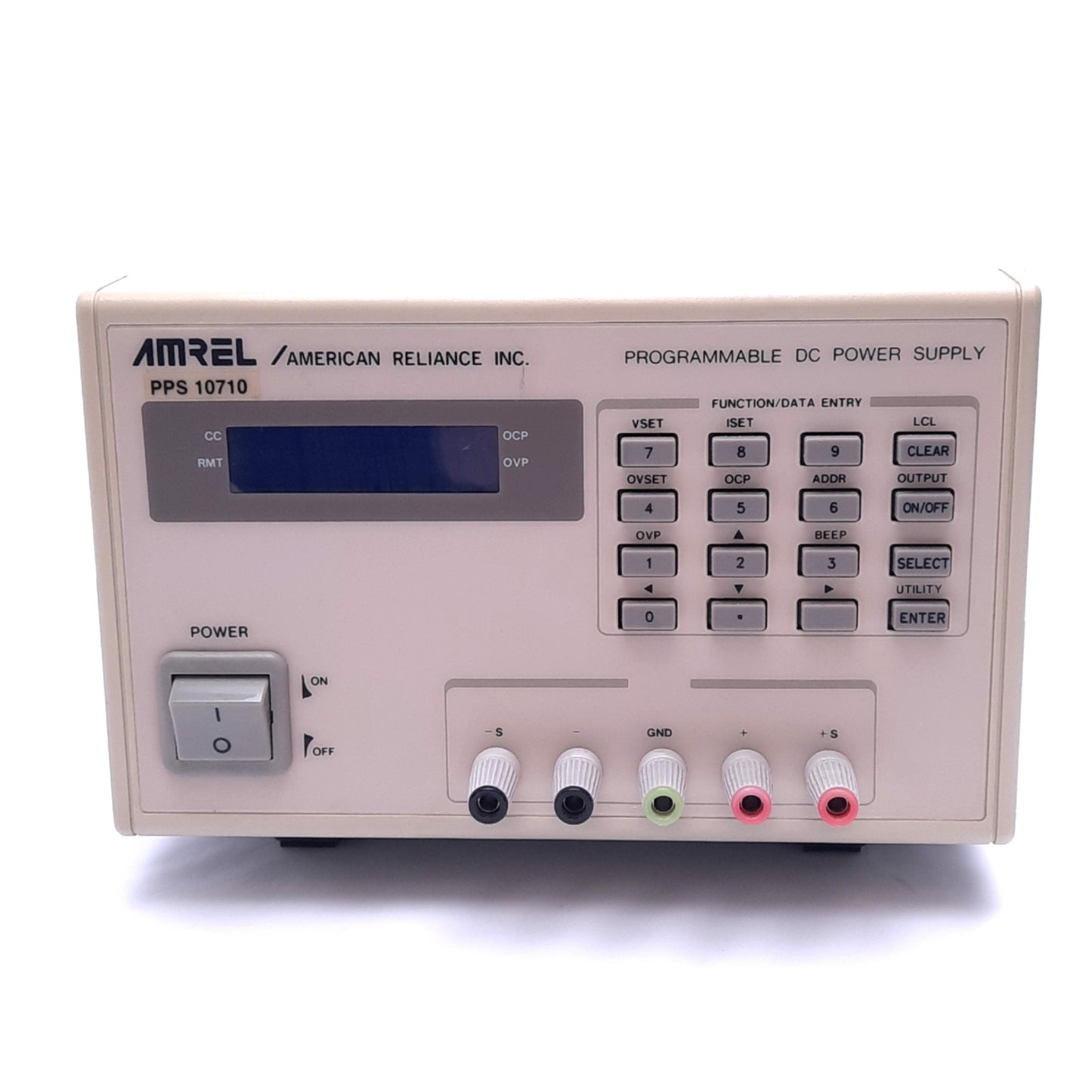 Used AMREL PPS 10710 Programmable DC Power Supply, 115/230VAC In, 0-7VDC 0-10A Out