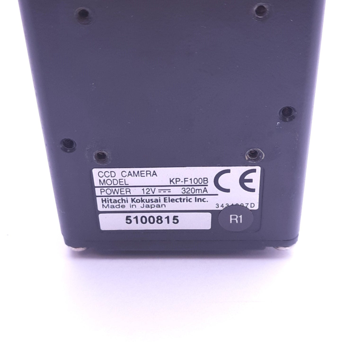 Used Hitachi KP-F100B Digital CCD Camera, 1392x1040, 15/60fps, 12VDC 320mA, RS-232C