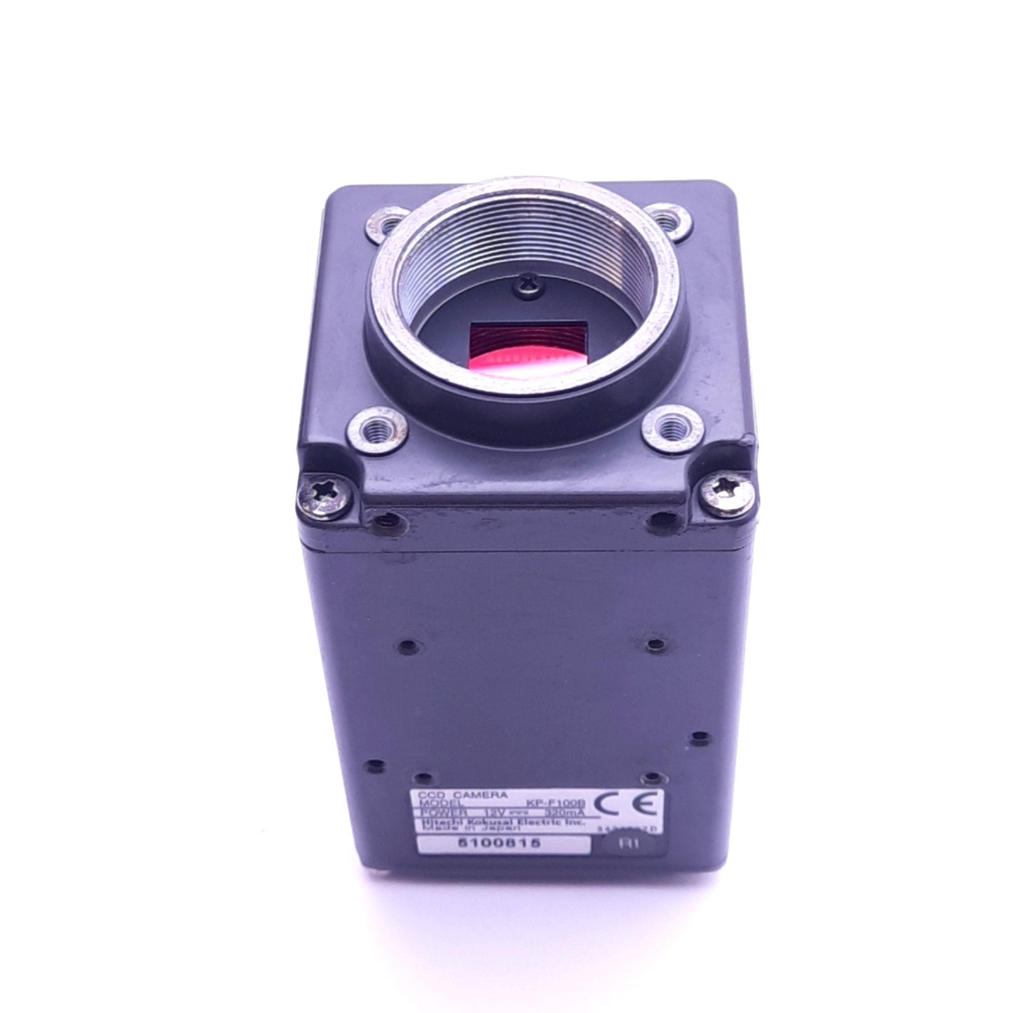 Used Hitachi KP-F100B Digital CCD Camera, 1392x1040, 15/60fps, 12VDC 320mA, RS-232C