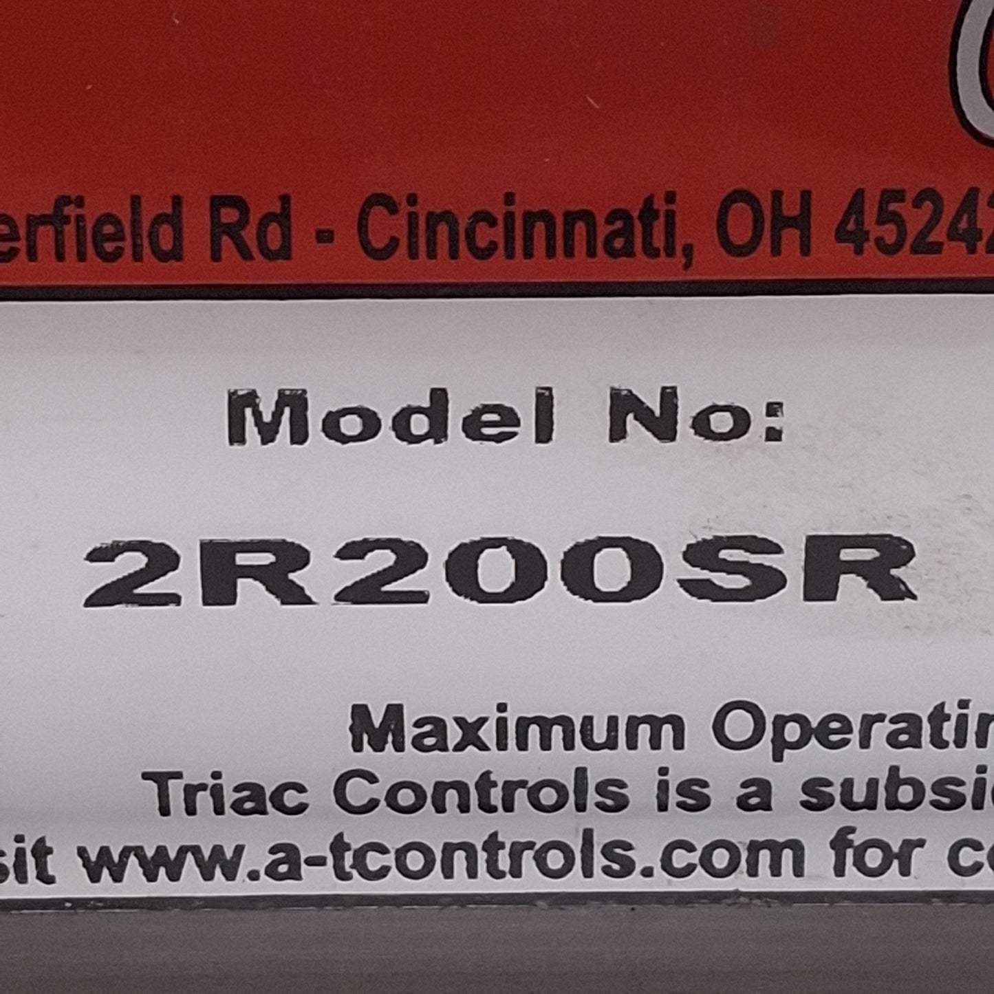 Used Triac 2R200SR Pneumatic Spring Return Actuator, 100° Rotation, 40-150psi, 1/4NPT