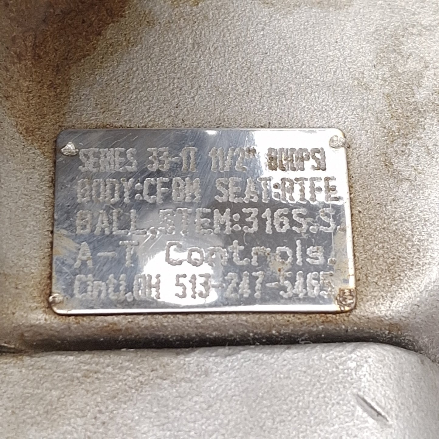 Used A-T Controls 33-TX-150 Multi-Port 33 Series Ball Valve, 800psi Max, 1-1/2" NPT
