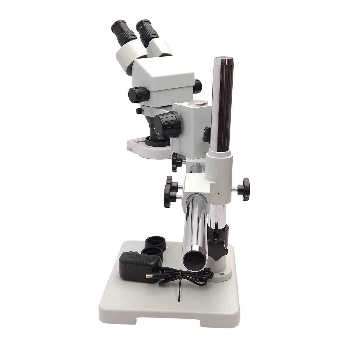 Used AmScope SM-1B Binocular Stereo Microscope w/ Ring Light, 7X-45X, 0.5X Barlow
