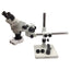 Used AmScope SM-1B Binocular Stereo Microscope w/ Ring Light, 7X-45X, 0.5X Barlow