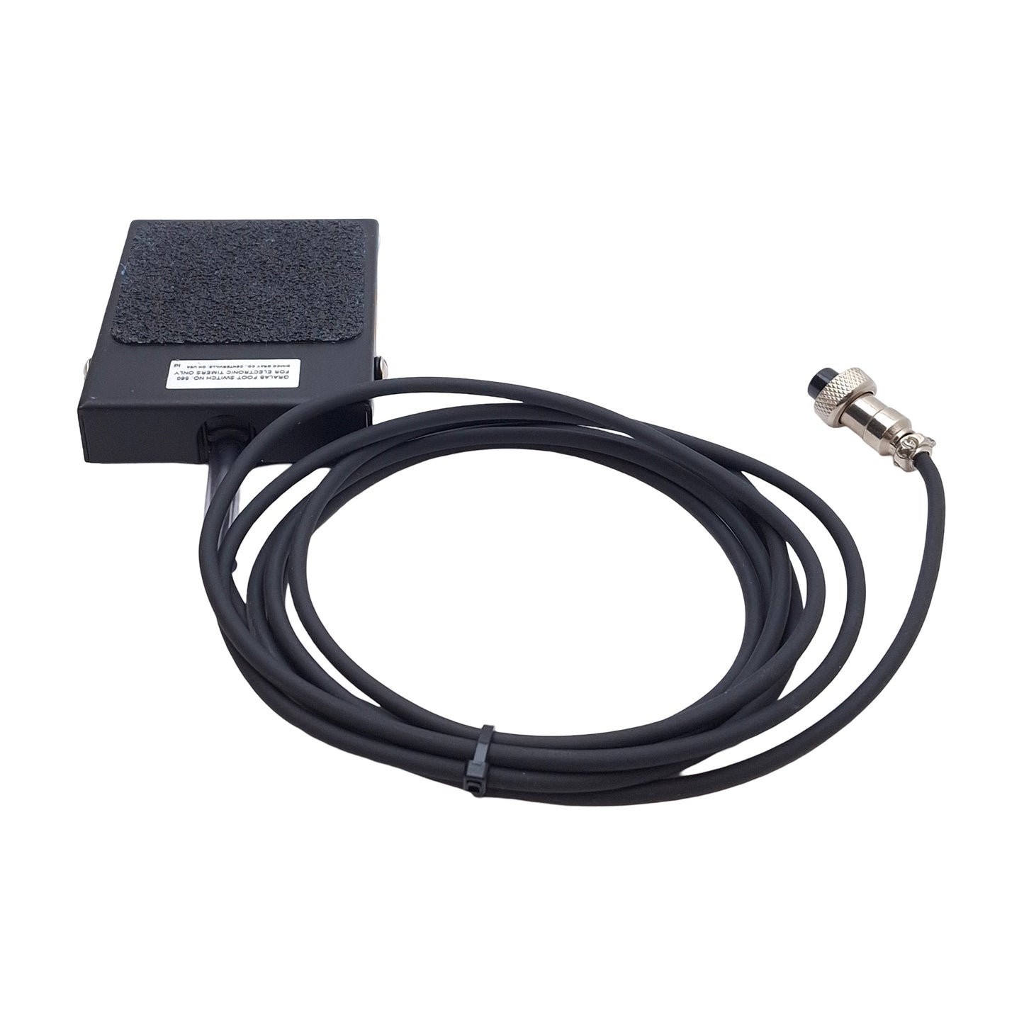 Used GraLab 560 Foot Switch For Electronic Timers 125-250VAC 7A, M12 3-Pin DIN, 7.5ft